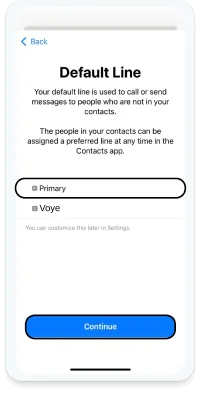 Default Line primary